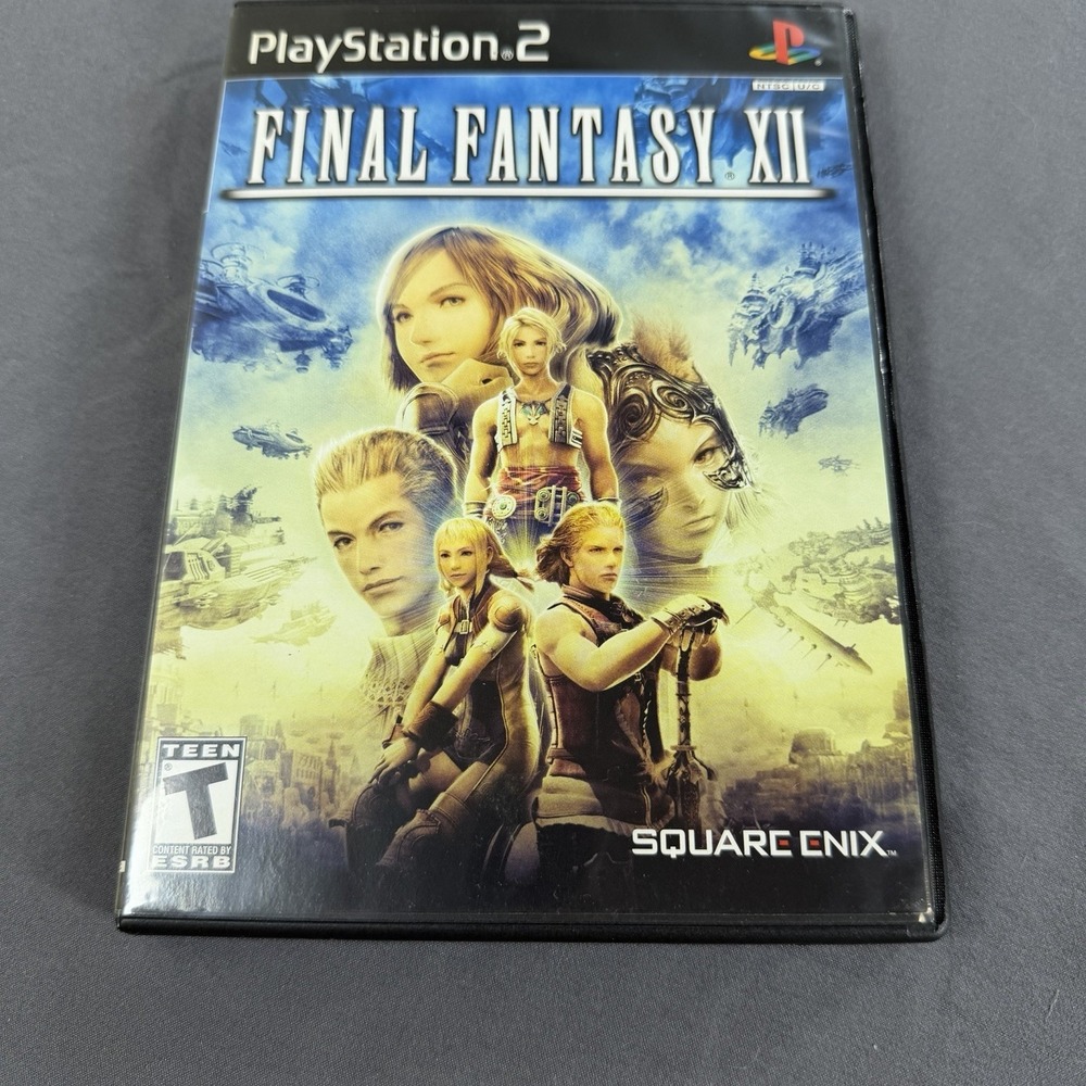 Final Fantasy XII 12 Sony PlayStation 2 PS2 Black Label CIB Complete Tested